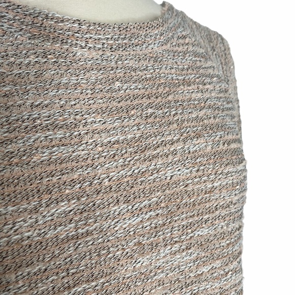 LOFT Pink Tan Eyelash Sweater - Picture 4 of 6